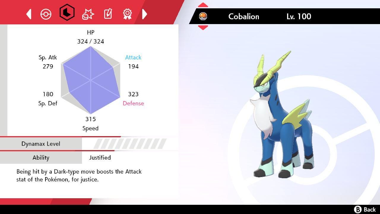 Shiny COBALION Pokemon Sword Shield 6IV Competitive Battle Ready Pokémon card photo 2