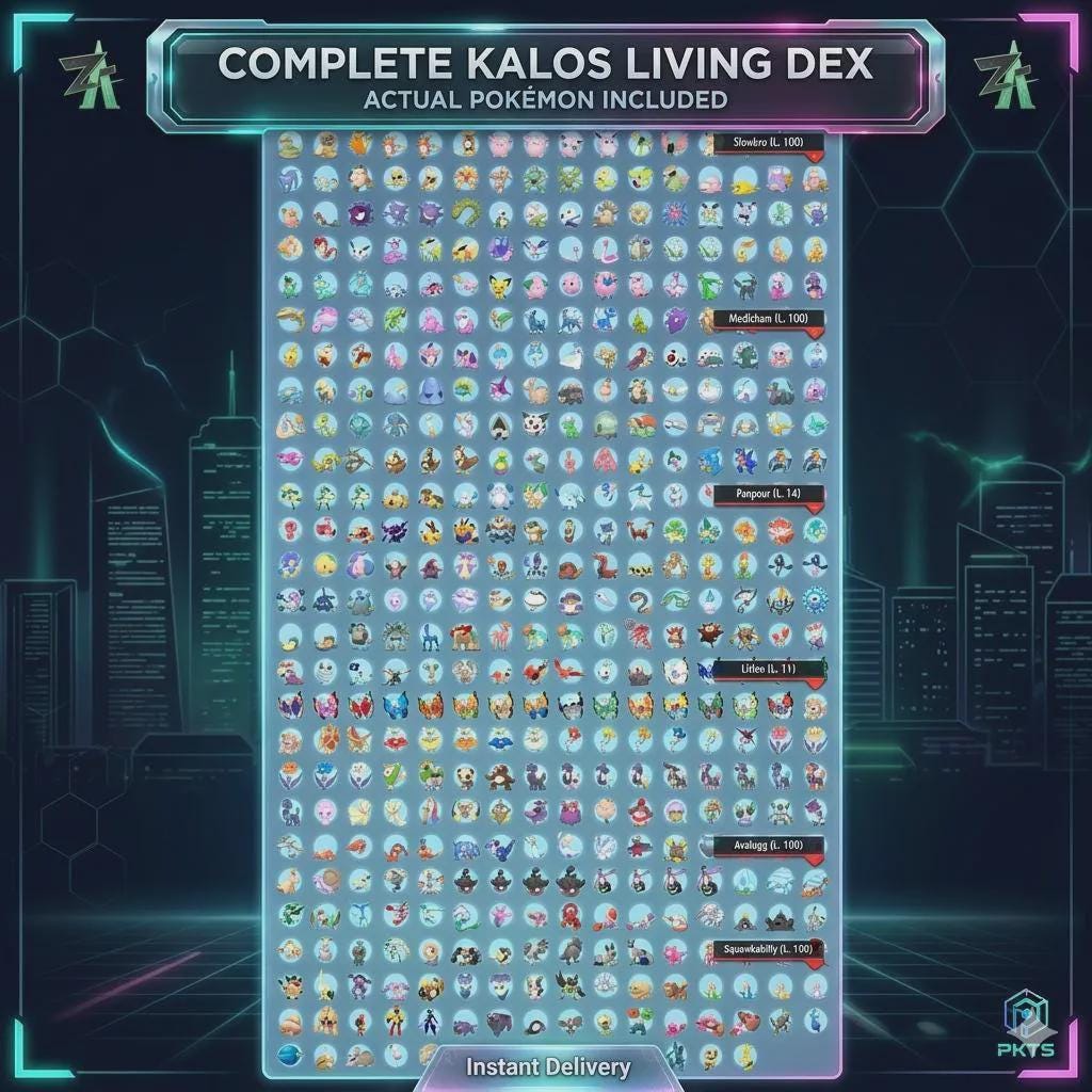 Pokemon Legends ZA Complete Living Dex Shiny Kalos Pokedex Pokémon HOME Pokémon card photo 4