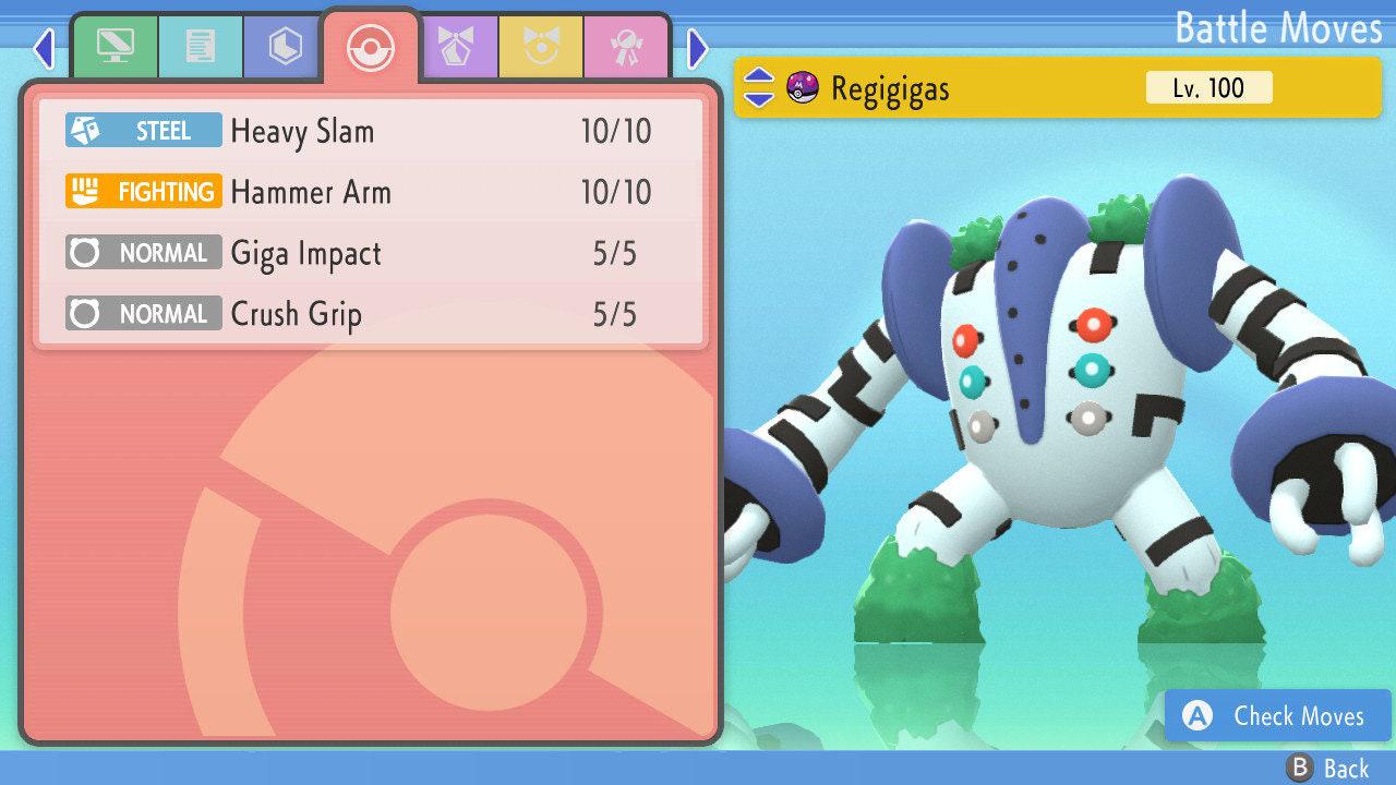 SHINY 6IV REGIGIGAS Pokemon Brilliant Diamond Shining Pearl 6IV Competitive Battle Ready Pokémon card photo 3