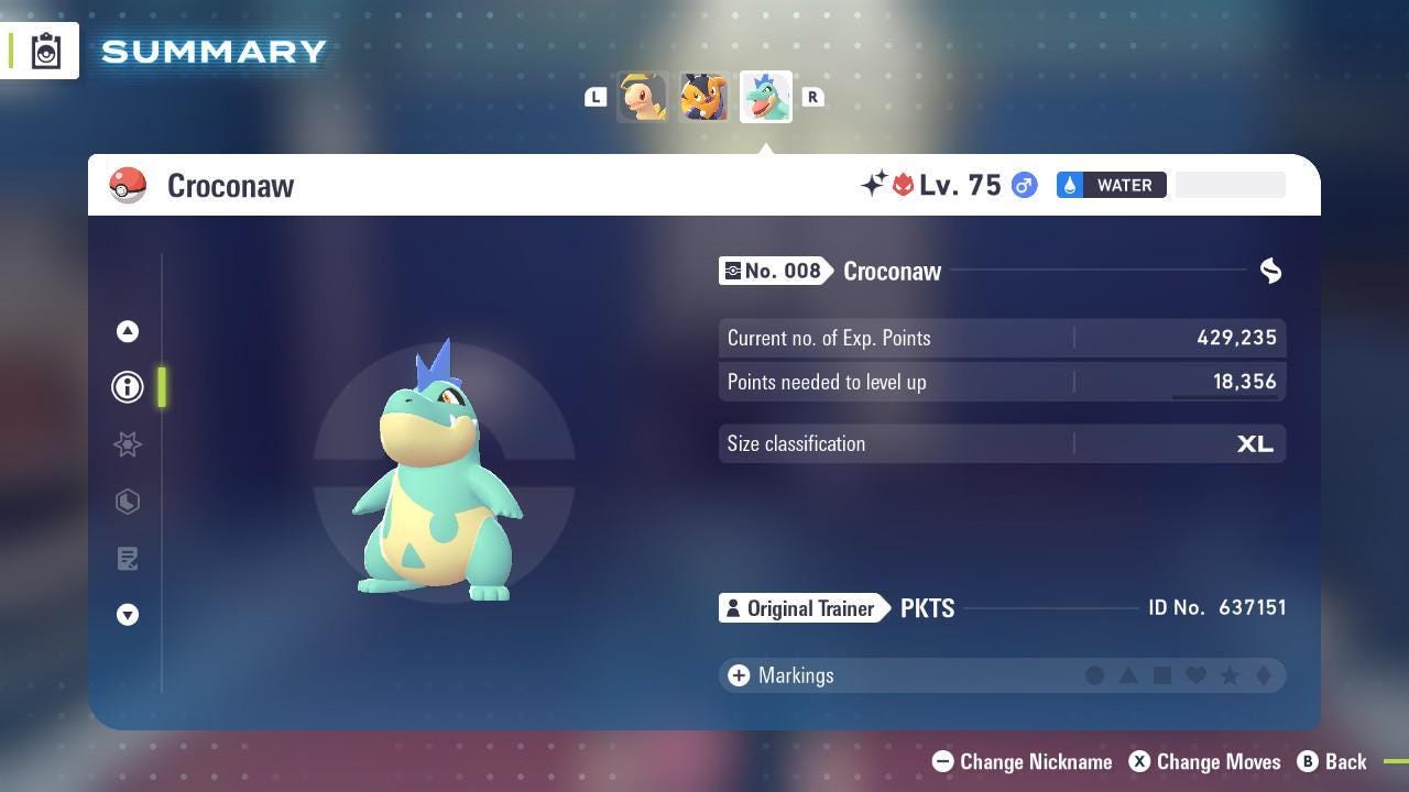 Фото покемона Блестящий Альфа Кроконау Pokémon Legends ZA 6IV Готов к соревновательным боям 2