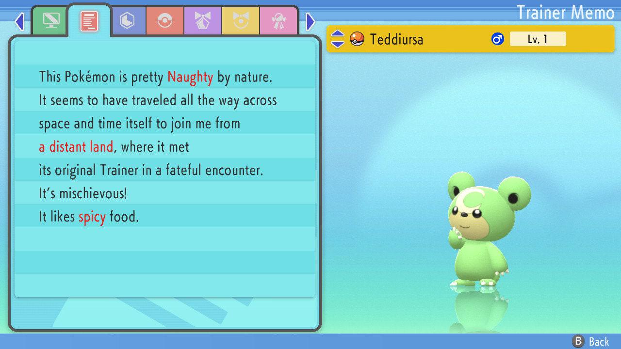 SHINY 6IV TEDDIURSA Pokemon Brilliant Diamond Shining Pearl 6IV Competitive Battle Ready Pokémon card photo 2