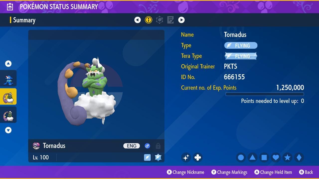 Shiny TORNADUS Pokémon Scarlet Violet 6IV Competitive Battle Ready Pokémon card photo 2