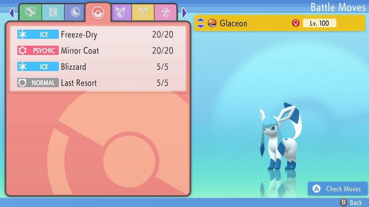 SHINY 6IV GLACEON Pokemon Brilliant Diamond Shining Pearl 6IV Competitive Battle Ready – Brilliant Diamond & Shining Pearl Pokémon card photo