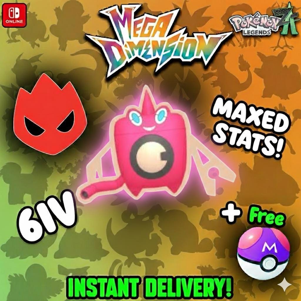 Shiny Alpha Wash Form Rotom Pokémon Legends ZA 6IV Competitive Battle Ready Pokémon card photo