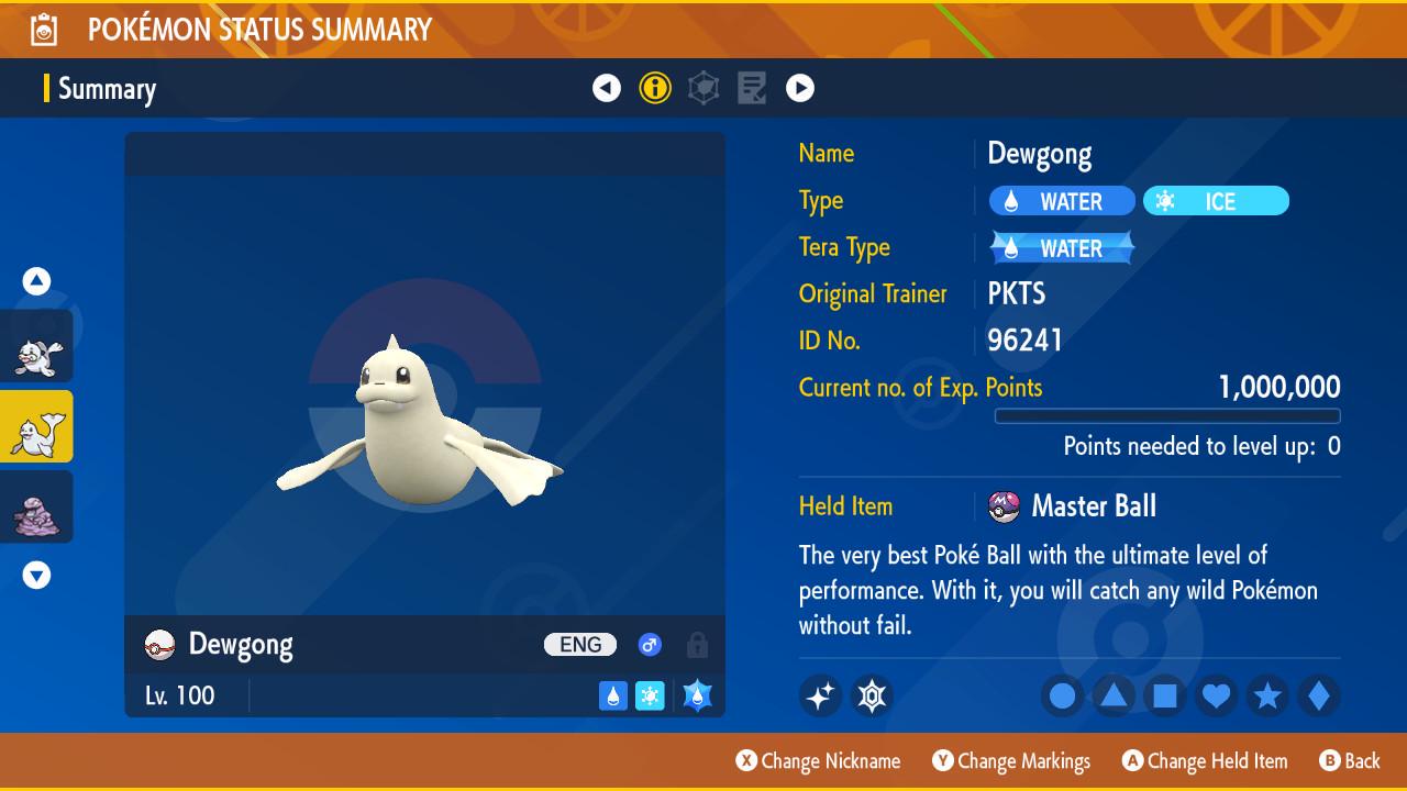 Pokemon Scarlet and Violet Shiny DEWGONG 6IV Competitive Battle Ready Pokémon card photo 2