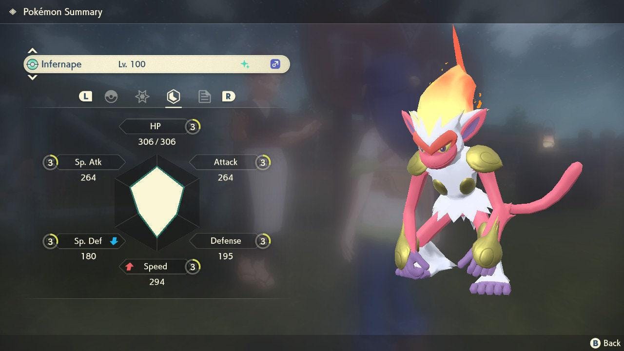 Shiny INFERNAPE Pokemon Legends Arceus 6IV Competitive Battle Ready Pokémon card photo 4