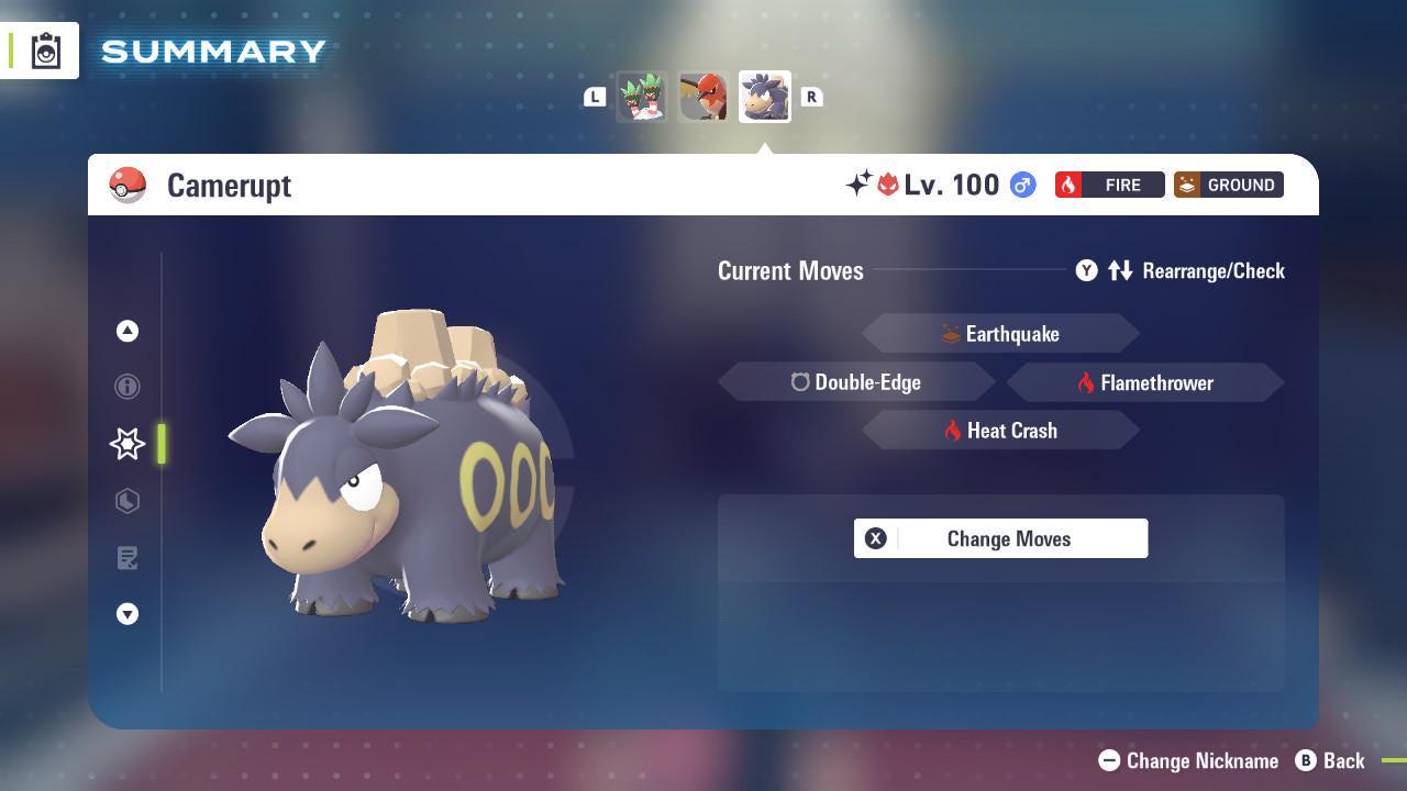 Shiny Alpha Camerupt Pokémon Legends ZA 6IV Competitive Battle Ready Pokémon card photo 4