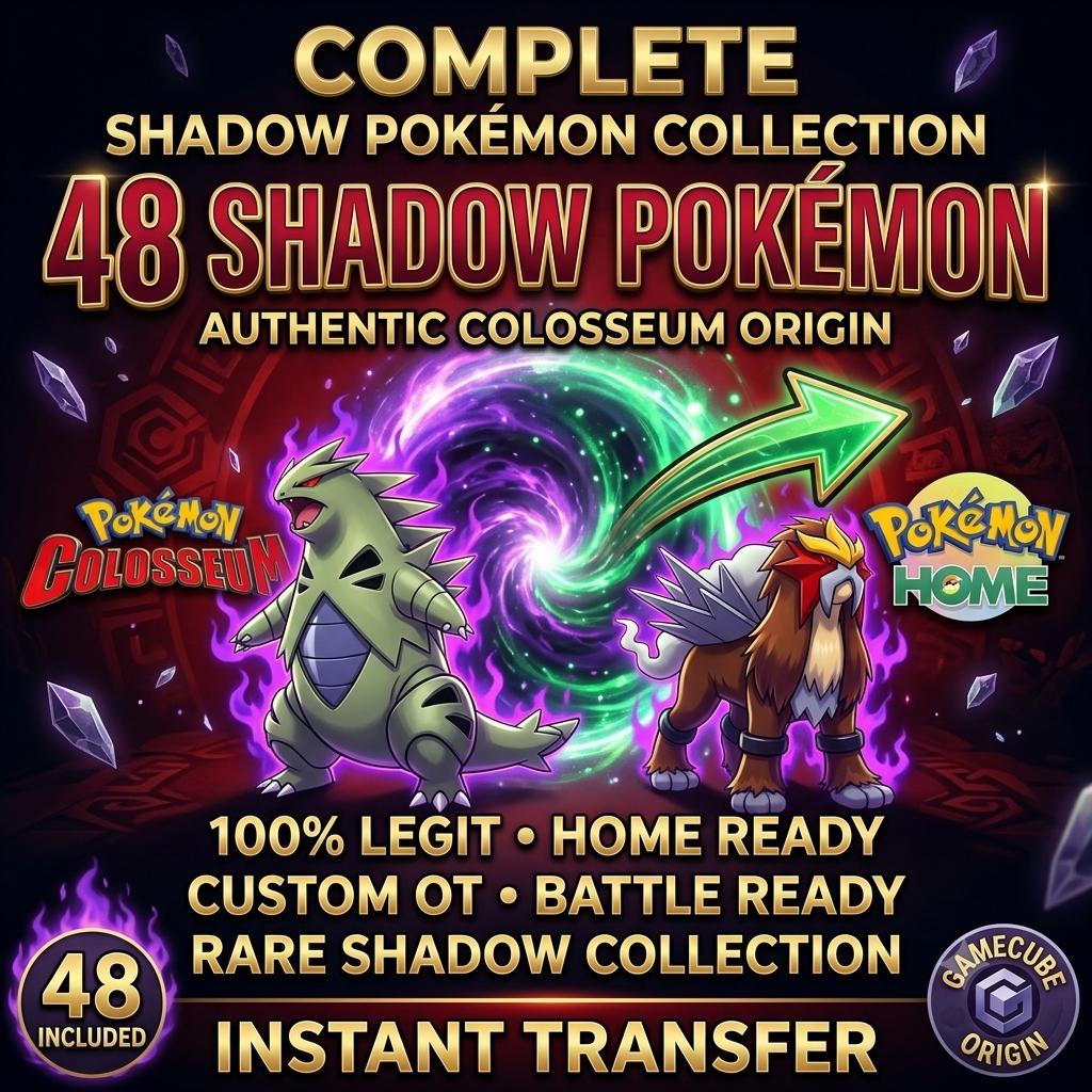 Foto de la carta Pokémon Pack Pokémon Colosseum, Pack Pokémon Oscuros Pokémon HOME Colosseum, 6IV Competitivo, Intercambio Home, Listo para la Batalla, Entrega Rápida