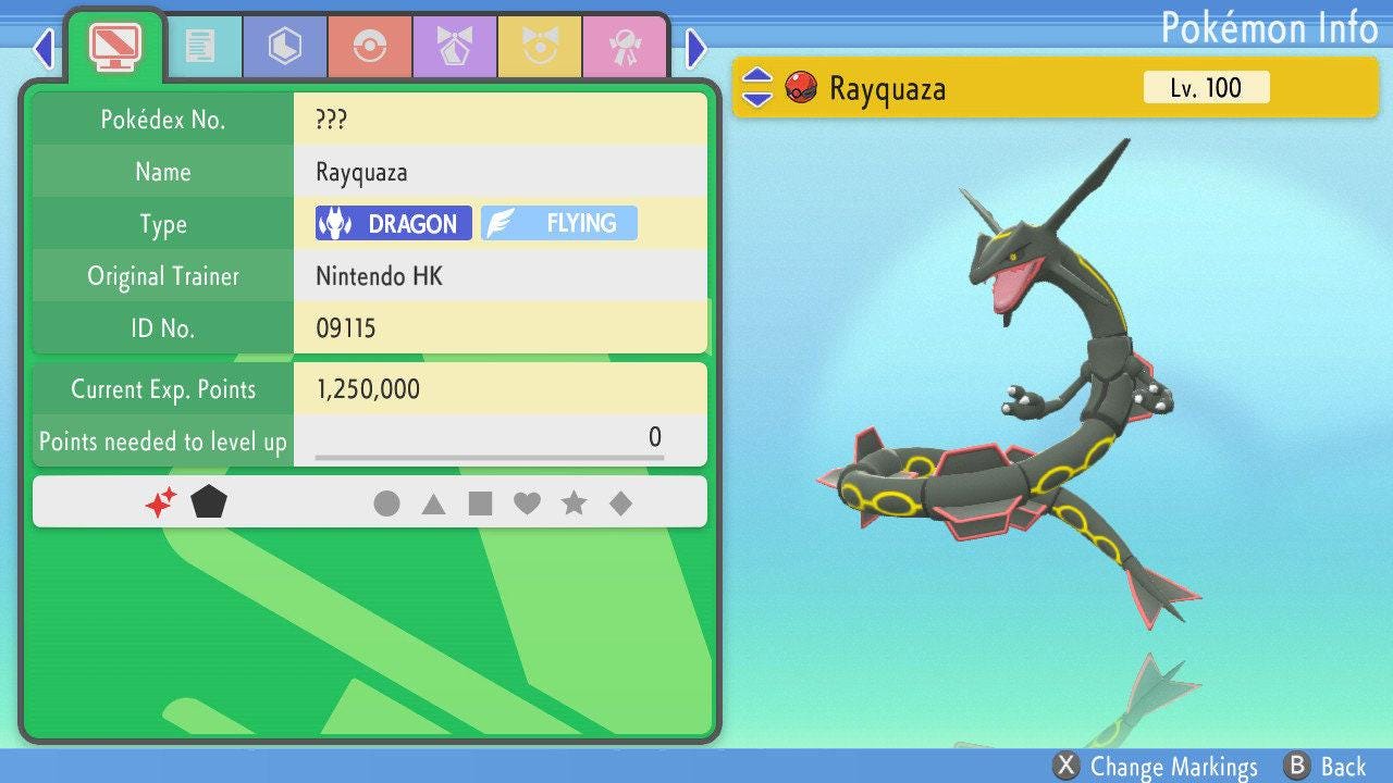 SHINY 6IV RAYQUAZA Pokemon Brilliant Diamond Shining Pearl 6IV Competitive Battle Ready Pokémon card photo 5