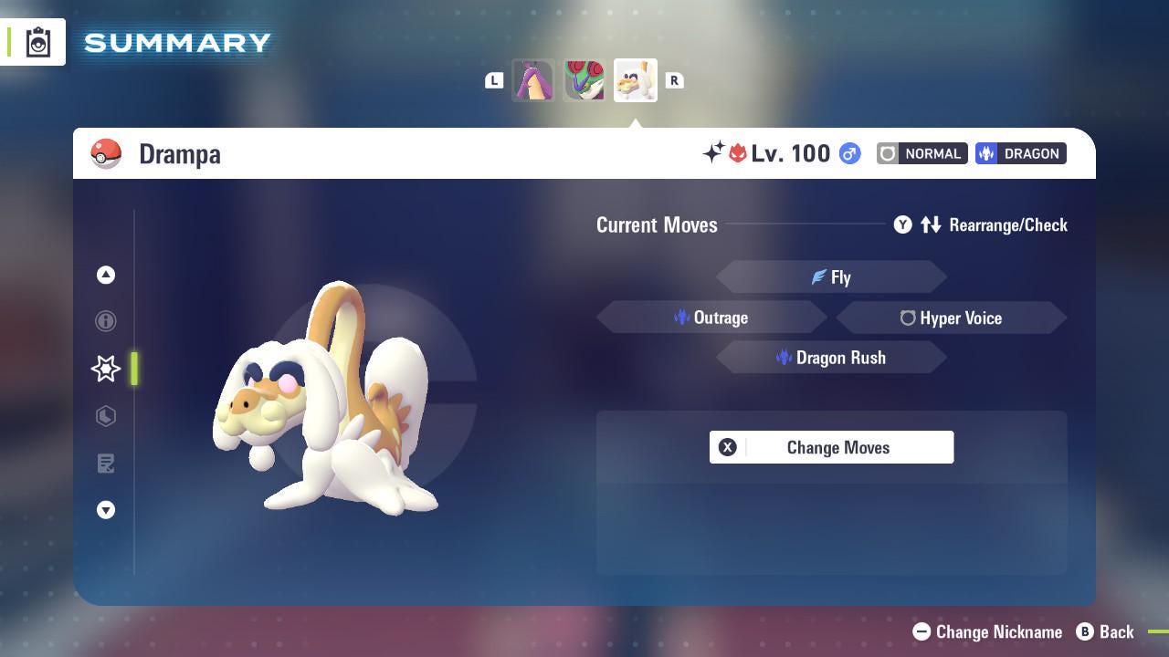 Shiny Alpha Drampa Pokémon Legends ZA 6IV Competitive Battle Ready Pokémon card photo 4