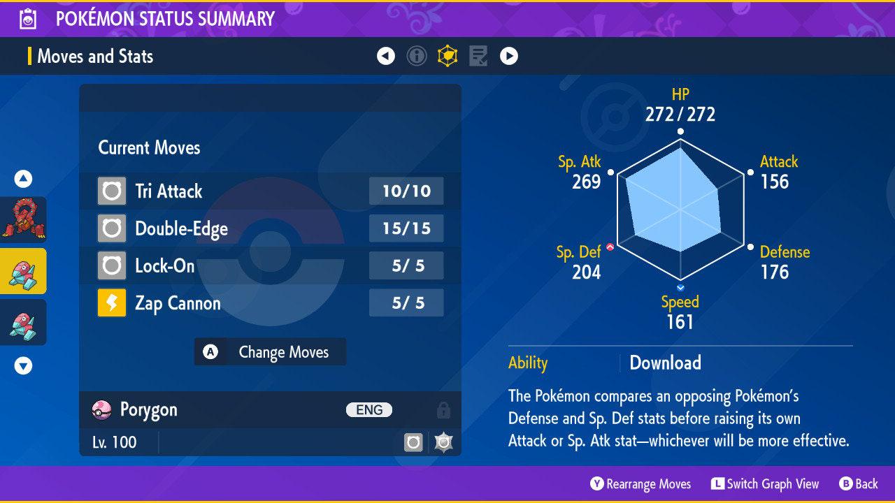 Shiny PORYGON Pokémon Scarlet and Violet 6IV Competitive Battle Ready Pokémon card photo 3