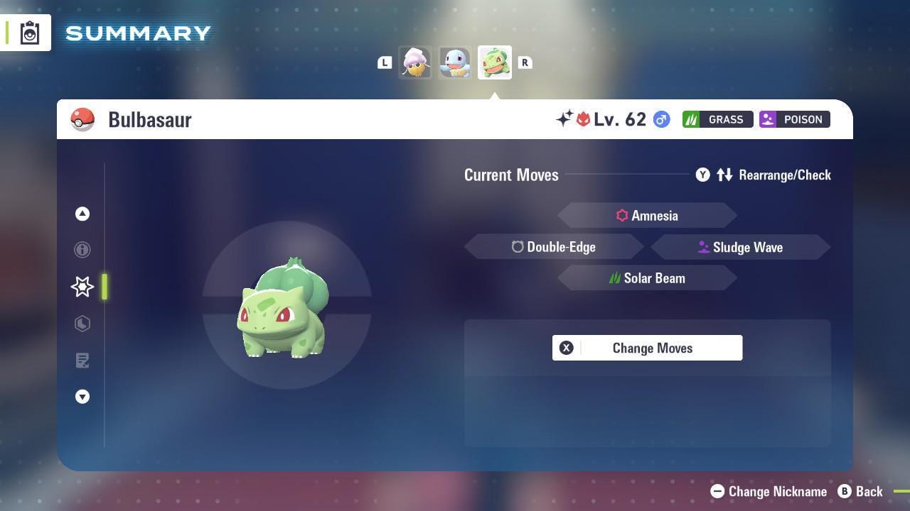 Shiny Alpha Bulbasaur Pokémon Legends ZA 6IV Competitive Battle Ready Pokémon card photo 4