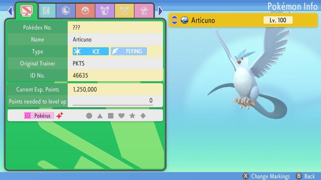 SHINY 6IV ARTICUNO Pokemon Brilliant Diamond Shining Pearl 6IV Competitive Battle Ready – Brilliant Diamond & Shining Pearl Pokémon card photo