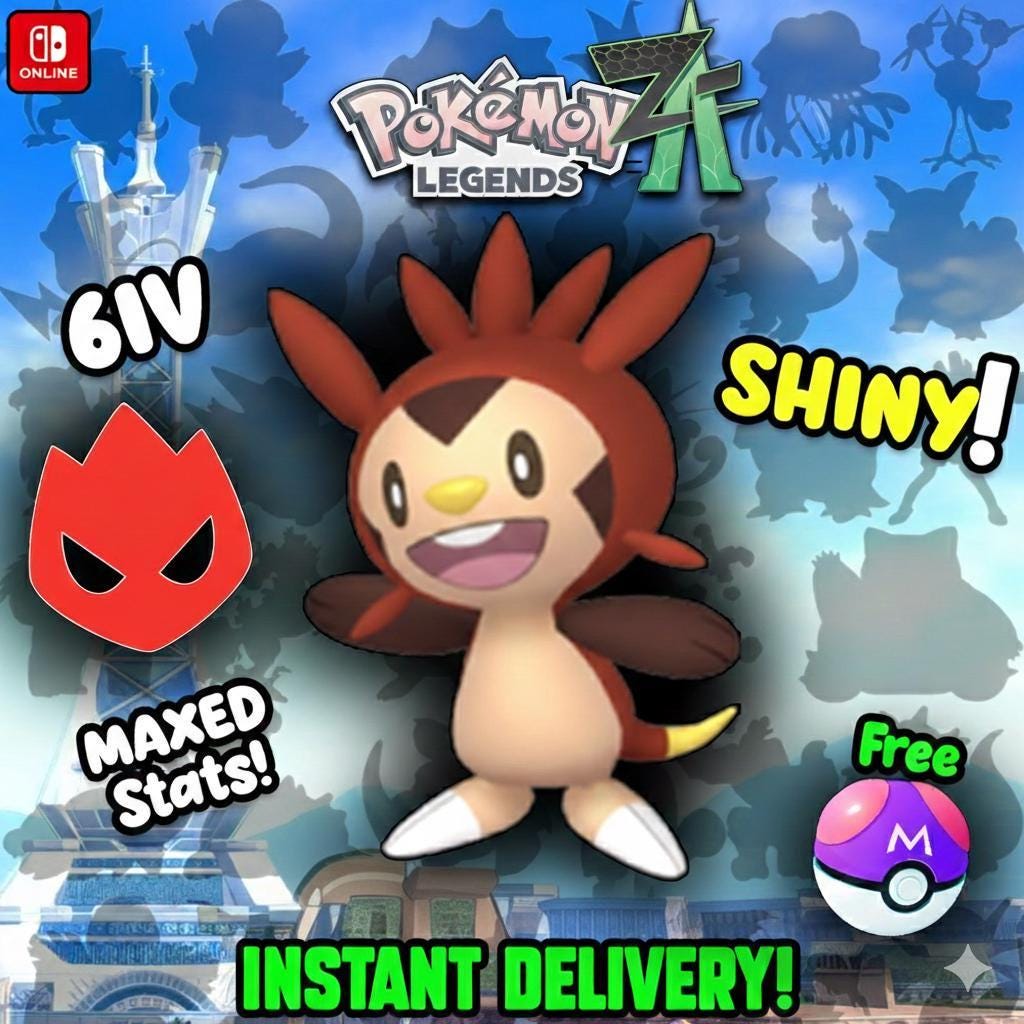 Foto de la carta Pokémon Chespin Alfa variocolor de Pokémon Legends ZA 6IV competitivo listo para la batalla