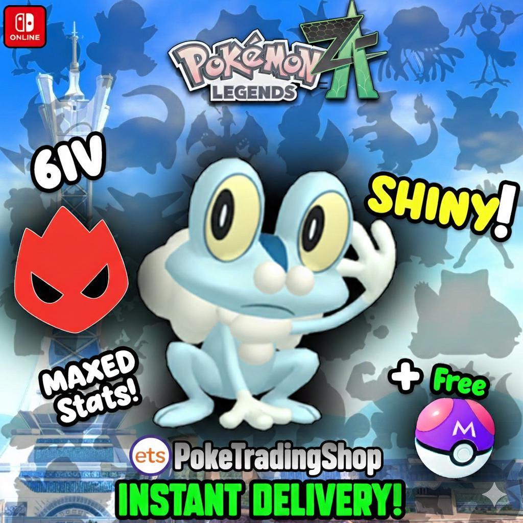 תמונה של פוקימון לג'נדס ZA שייני פרואקי 6IV מוכן לקרב תחרותי החלפה בסוויץ'