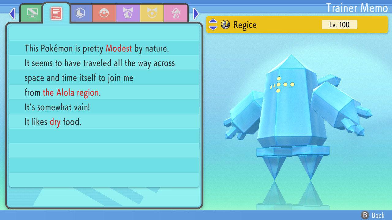 SHINY 6IV REGICE Pokemon Brilliant Diamond Shining Pearl 6IV Competitive Battle Ready Pokémon card photo 3