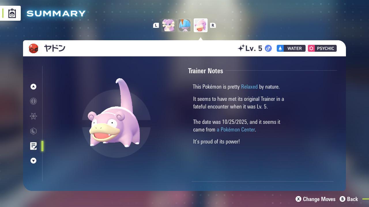 Pokemon Za Shiny 6IV Event SLOWPOKE PokeCenter 251024 Center Kagawa Pokémon Legends ZA 6IV Competitive Battle Ready Legend ZA Pokémon card photo 4