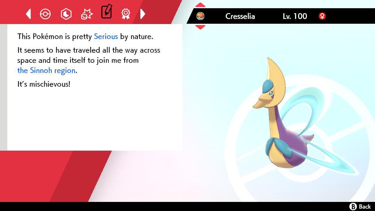 Shiny CRESSELIA Pokemon Sword Shield 6IV Competitive Battle Ready Pokémon card photo 4