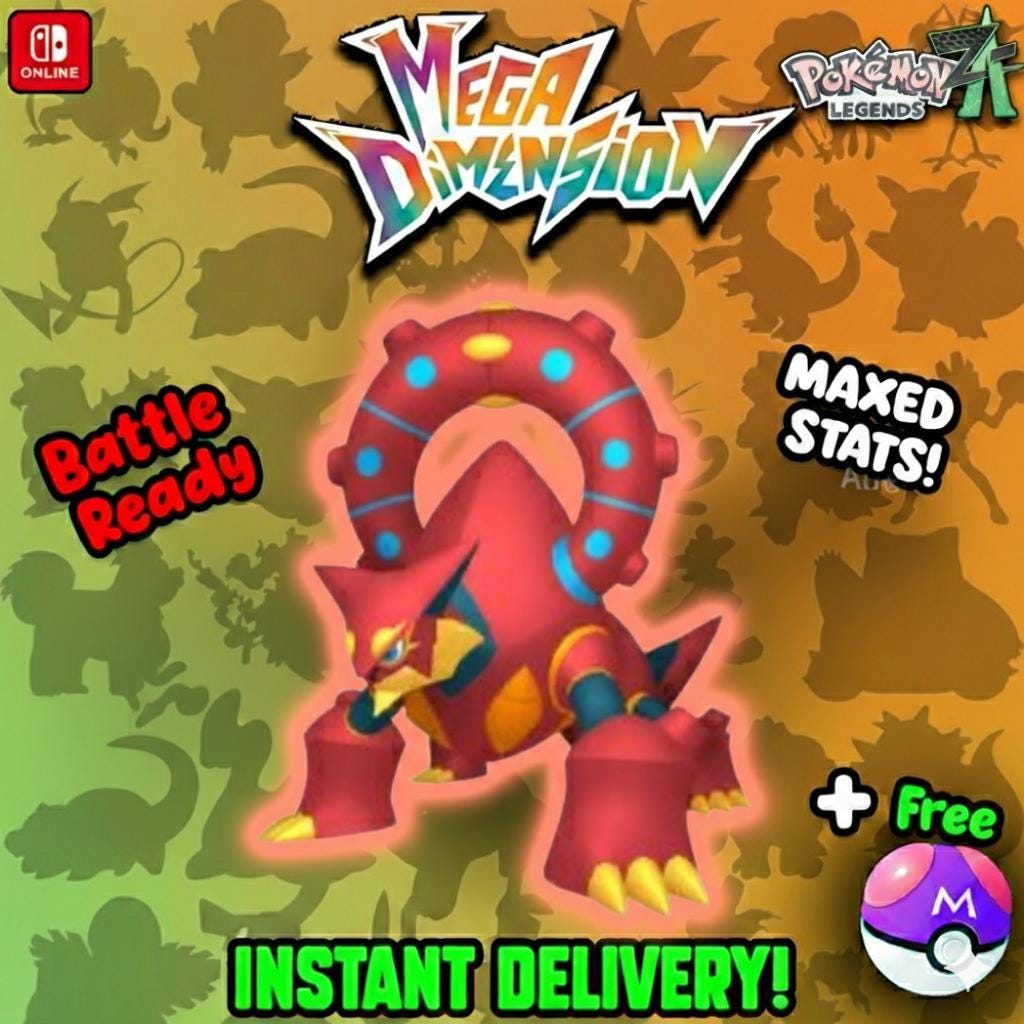 Foto de la carta Pokémon Shiny Volcanion Pokémon Legends ZA Mega Dimension DLC Pokémon Legends ZA Mega Dimension DLC 6IV Listo para la Batalla Competitiva