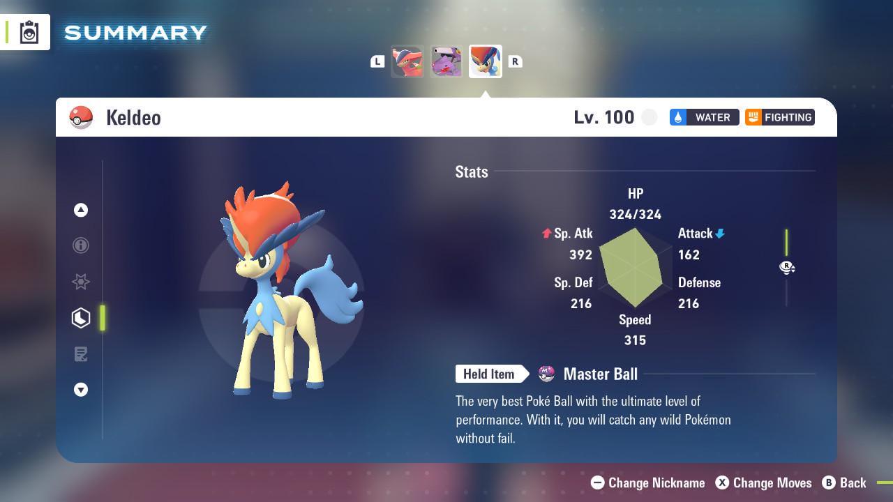 Non Shiny 6IV Keldeo Pokemon Legends Za Mega Dimension DLC 6IV Competitive Battle Ready Pokémon card photo 2