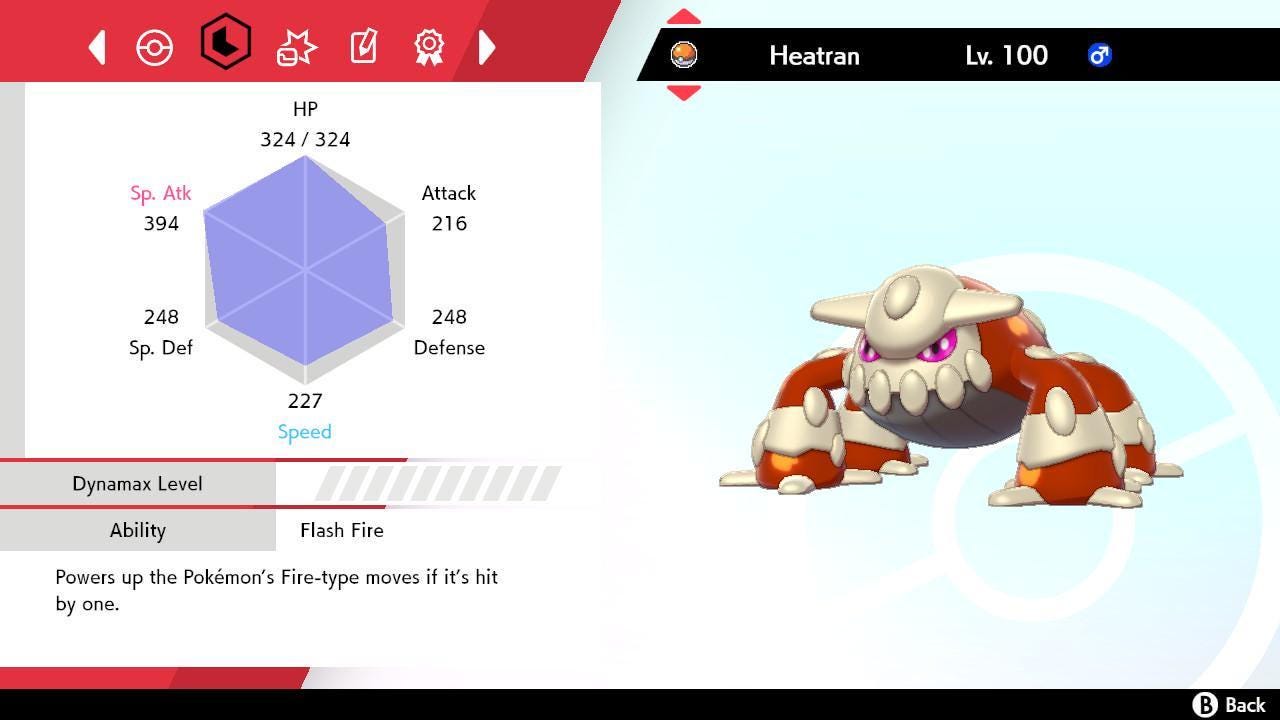 Shiny HEATRAN Pokemon Sword Shield 6IV Competitive Battle Ready Pokémon card photo 2
