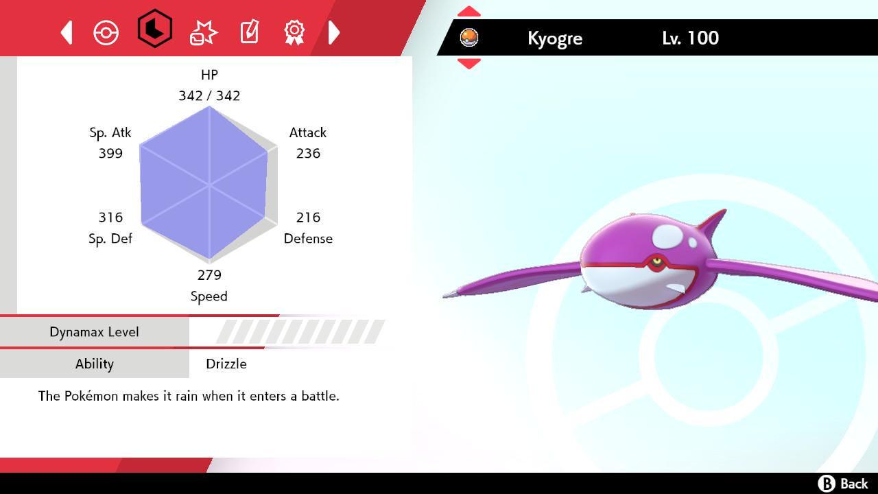 Shiny KYOGRE Pokemon Sword Shield 6IV Competitive Battle Ready Pokémon card photo 2