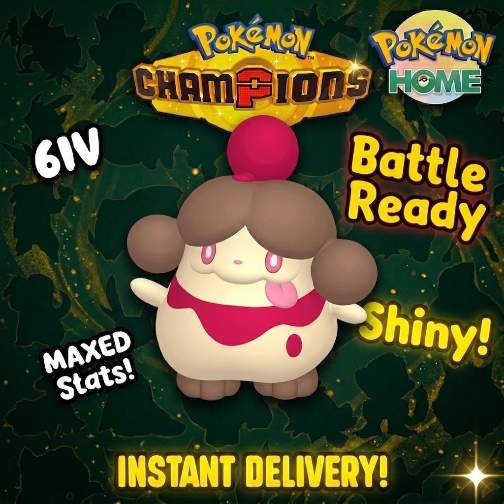 Shiny Slurpuff Pokémon Champions 6IV Competitive Battle Ready – Champions Pokémon card photo