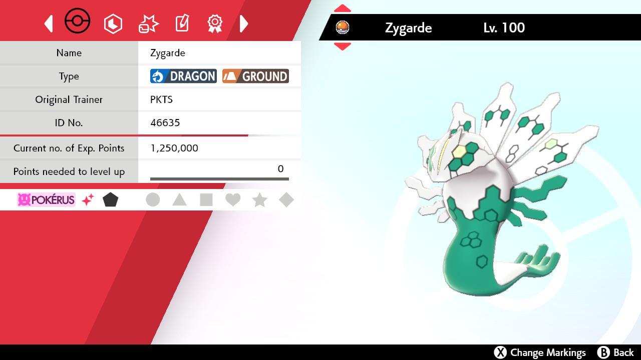 Shiny ZYGARDE Pokemon Sword Shield 6IV Competitive Battle Ready Pokémon card photo 2