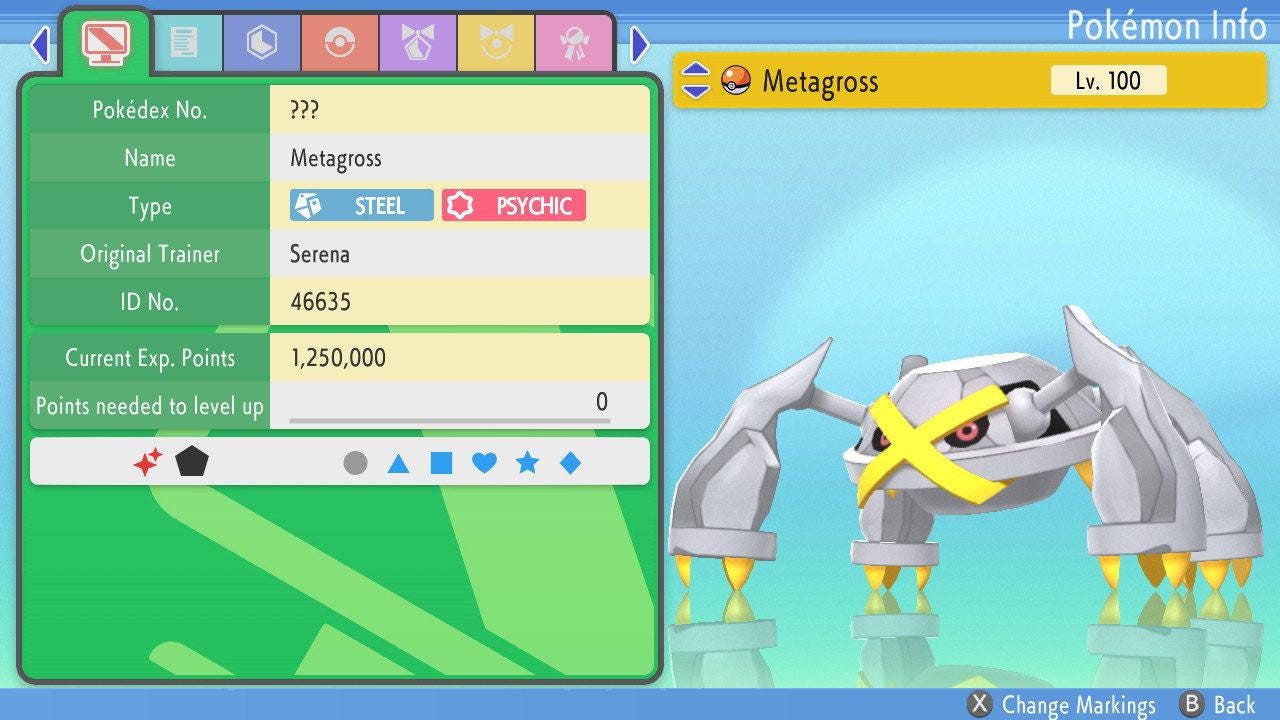 SHINY 6IV METAGROSS Pokemon Brilliant Diamond Shining Pearl 6IV Competitive Battle Ready Pokémon card photo 2