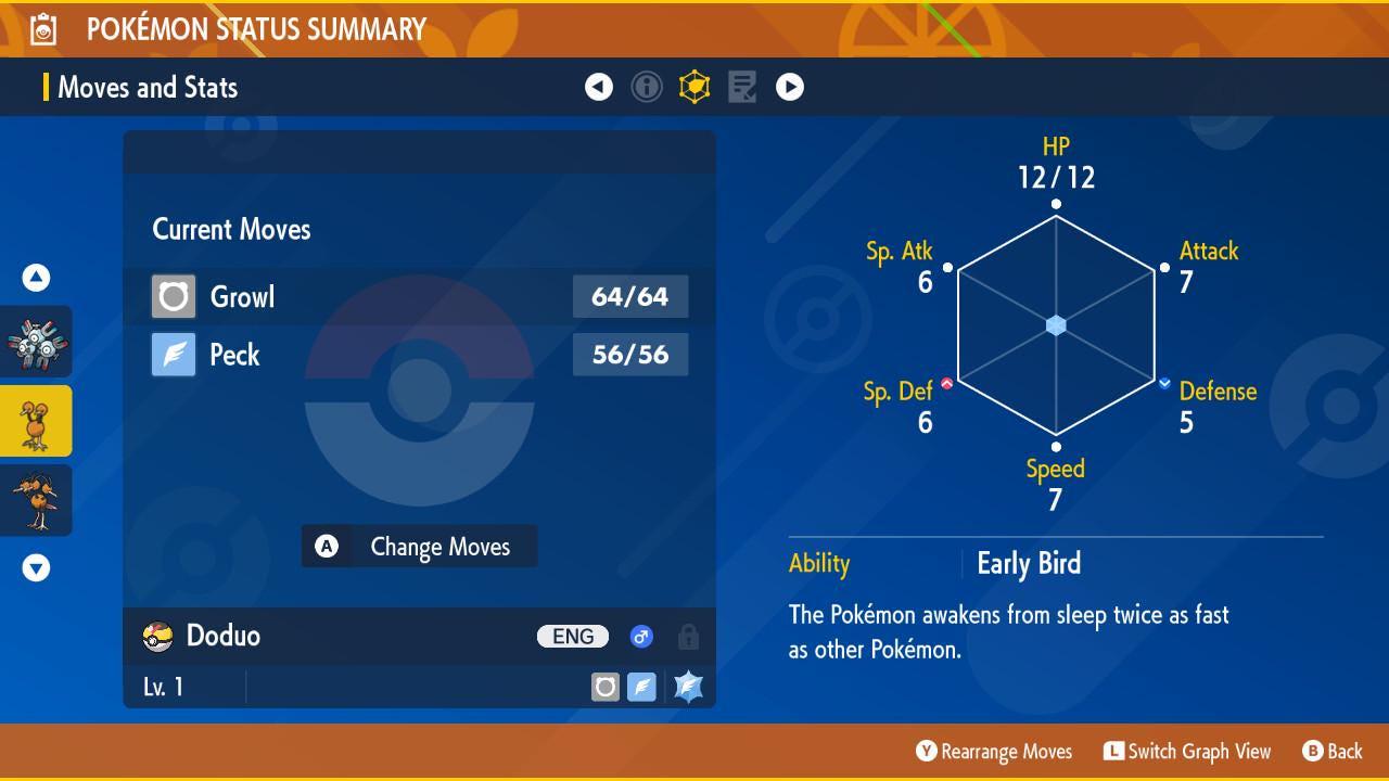 Pokemon Scarlet and Violet Shiny DODUO 6IV Competitive Battle Ready Pokémon card photo 2