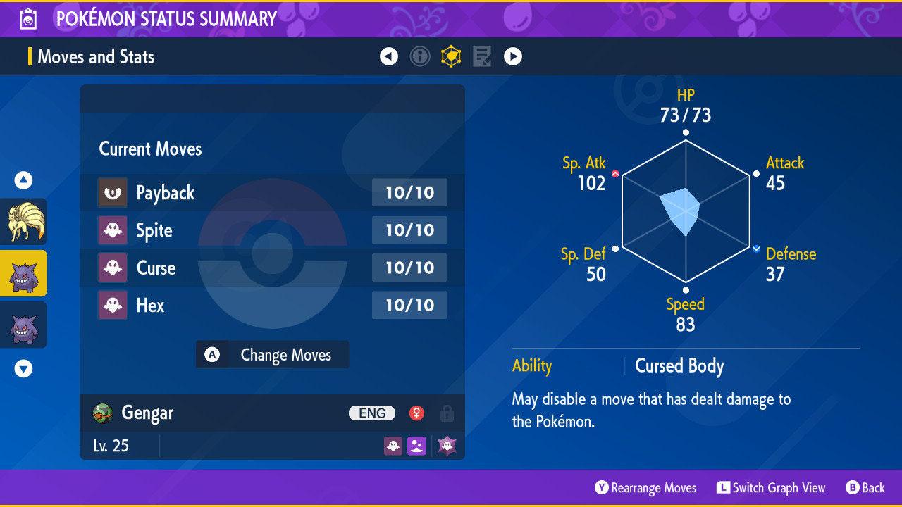 SHINY GENGAR EVENT Pokémon Scarlet Violet 6IV Competitive Battle Ready Rare Pokemon Pokémon card photo 2