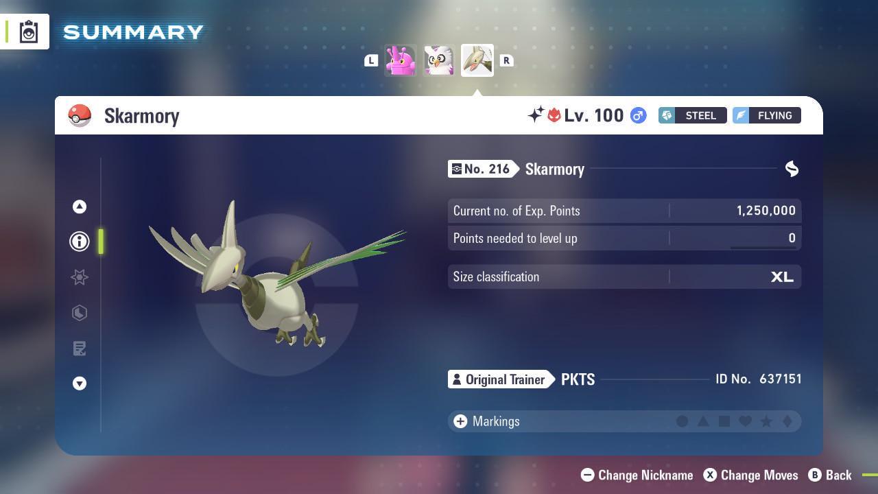 Shiny Alpha Skarmory Pokémon Legends ZA 6IV Competitive Battle Ready Pokémon card photo 3