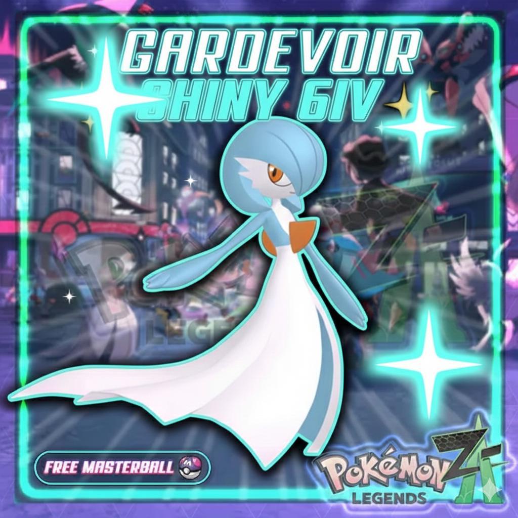 Shiny GARDEVOIR Pokémon Legends ZA 6IV Competitive Battle Ready – Pokémon Legends Z-A Pokémon card photo