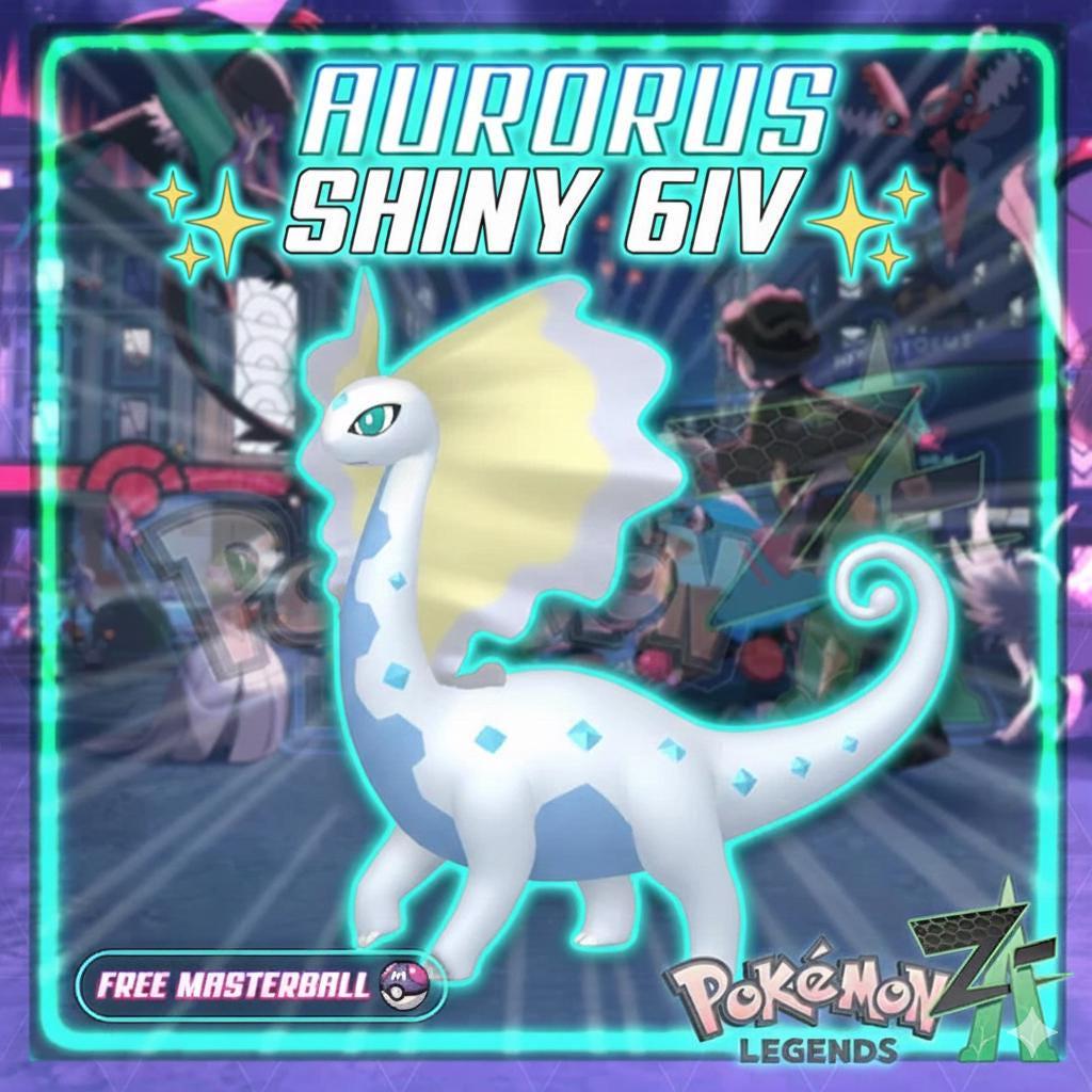 Shiny AURORUS Pokémon Legends ZA 6IV Competitive Battle Ready – Pokémon Legends Z-A Pokémon card photo