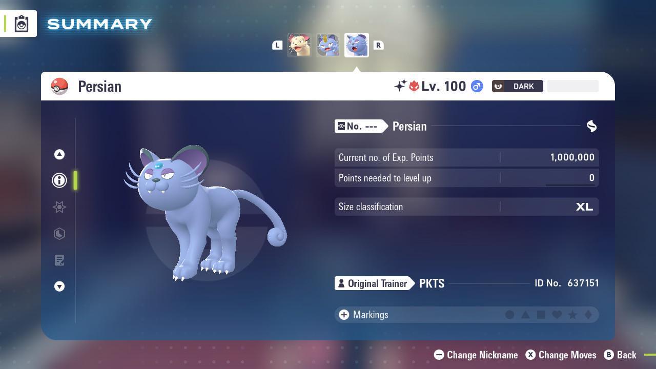 Foto de la carta Pokémon Persian de Alola Alfa Variocolor 6IV Competitivo Listo para la Batalla 3