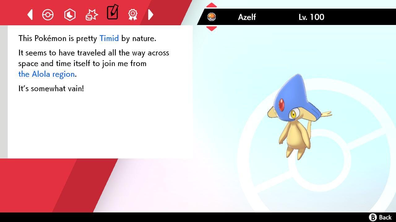 Shiny AZELF Pokemon Sword Shield 6IV Competitive Battle Ready Pokémon card photo 4