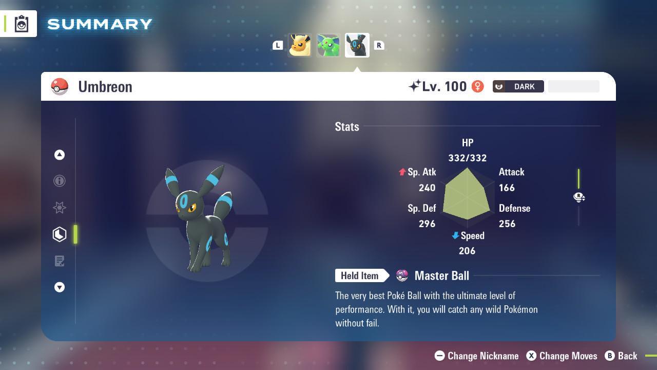 Shiny UMBREON Pokémon Legends ZA 6IV Competitive Battle Ready Pokémon card photo 2