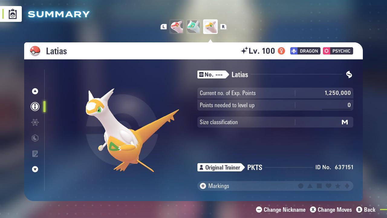Фото покемона Shiny Latias Pokemon Legends Za Mega Dimension DLC 6IV Готовый к сражениям 3