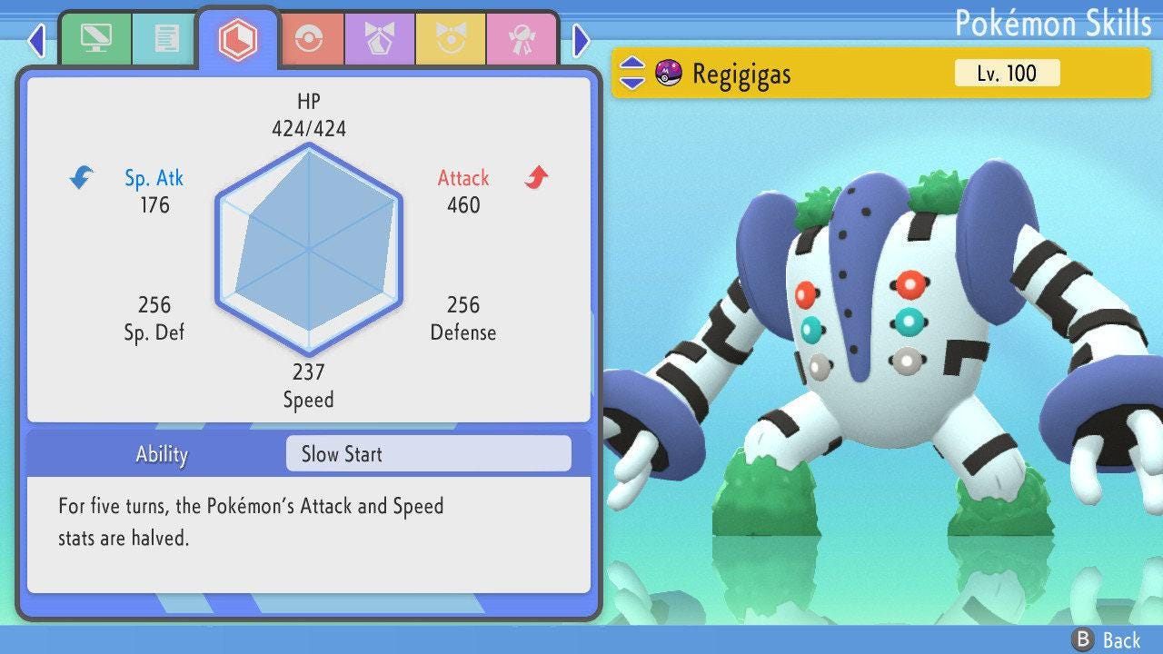 SHINY 6IV REGIGIGAS Pokemon Brilliant Diamond Shining Pearl 6IV Competitive Battle Ready Pokémon card photo 4