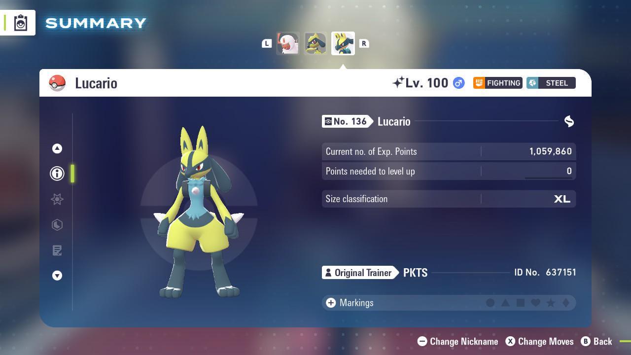 Shiny LUCARIO Pokémon Legends ZA 6IV Competitive Battle Ready Pokémon card photo 3