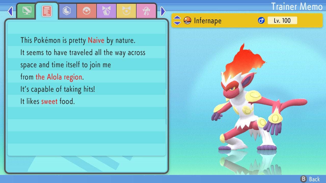 SHINY 6IV INFERNAPE Pokemon Brilliant Diamond Shining Pearl 6IV Competitive Battle Ready Pokémon card photo 4