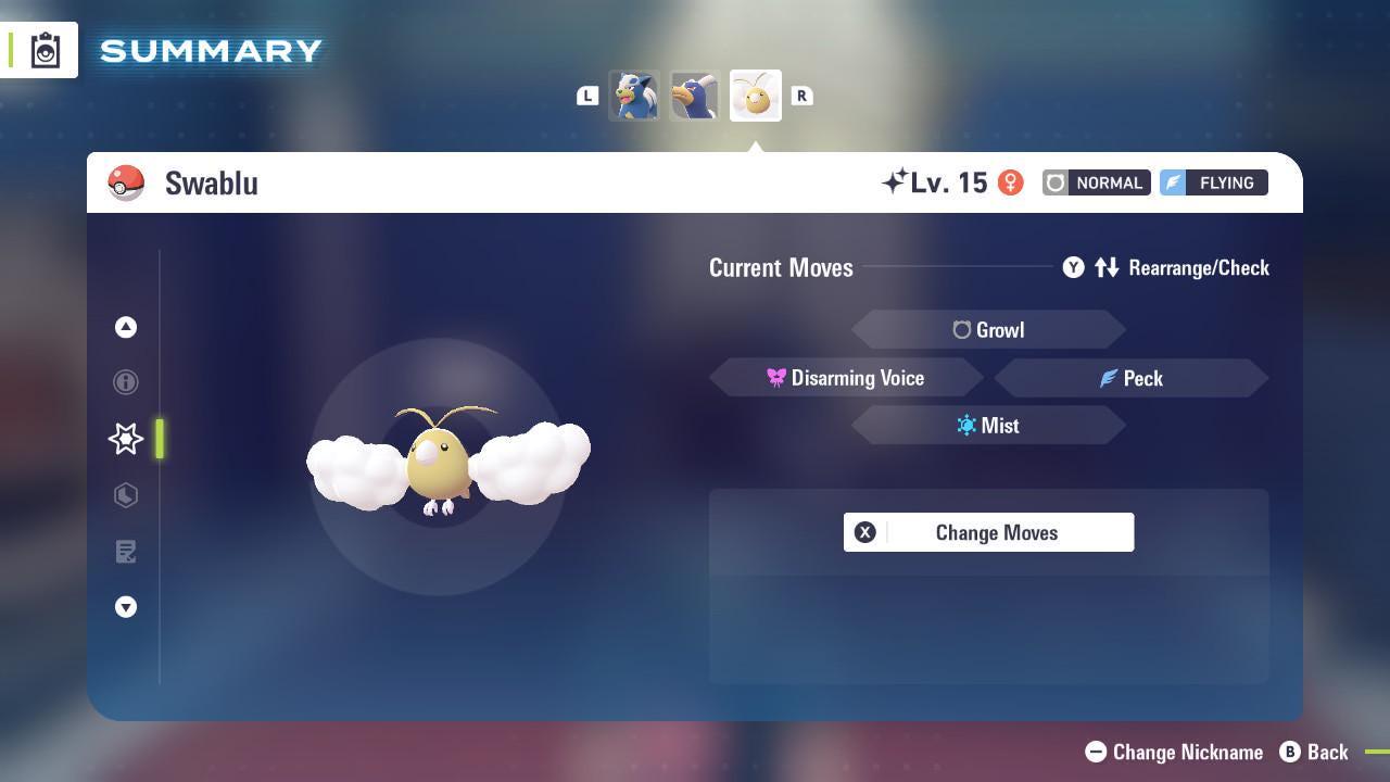 Shiny SWABLU Pokémon Legends ZA 6IV Competitive Battle Ready Pokémon card photo 3