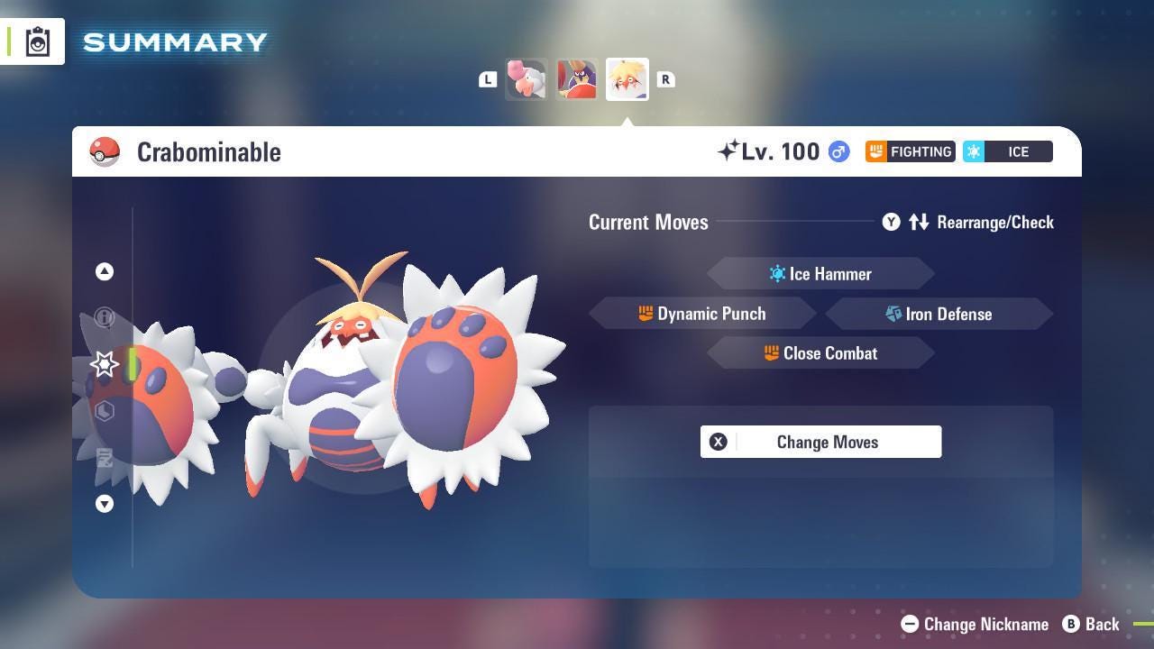 Shiny Crabominable Pokemon Legends ZA Mega Dimension DLC 6IV Competitive Battle Ready Pokémon card photo 3