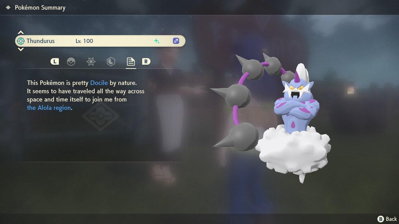 Shiny THUNDURUS Pokemon Legends Arceus 6IV Competitive Battle Ready Pokémon card photo 2