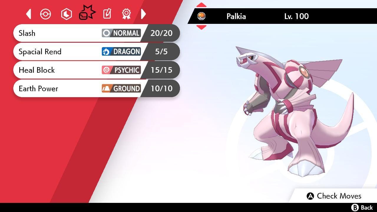 Shiny PALKIA Pokemon Sword Shield 6IV Competitive Battle Ready Pokémon card photo 3