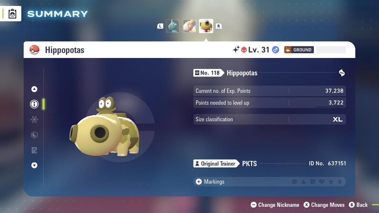Shiny Alpha Hippopotas Pokémon Legends ZA 6IV Competitive Battle Ready Pokémon card photo 2