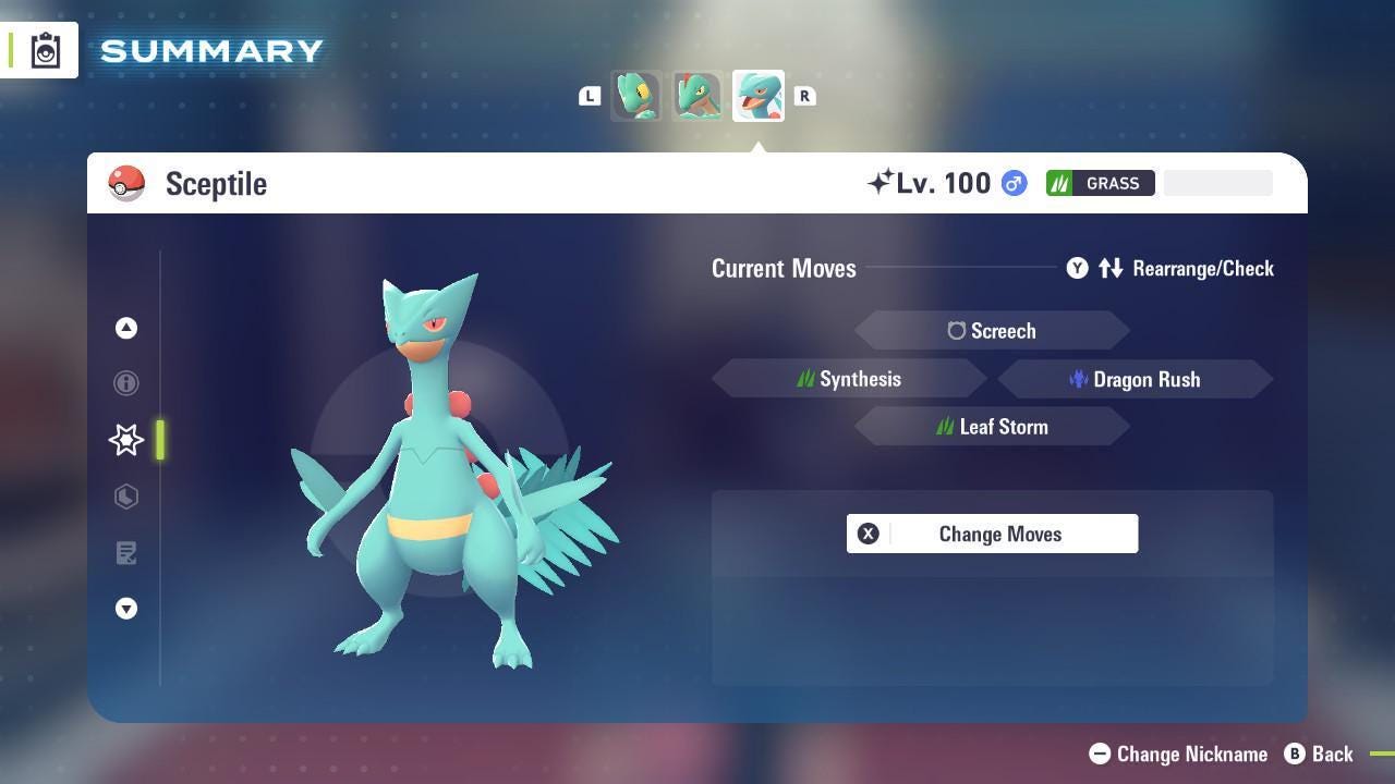 Shiny Sceptile Pokemon Legends ZA Mega Dimension DLC 6IV Competitive Battle Ready Pokémon card photo 4