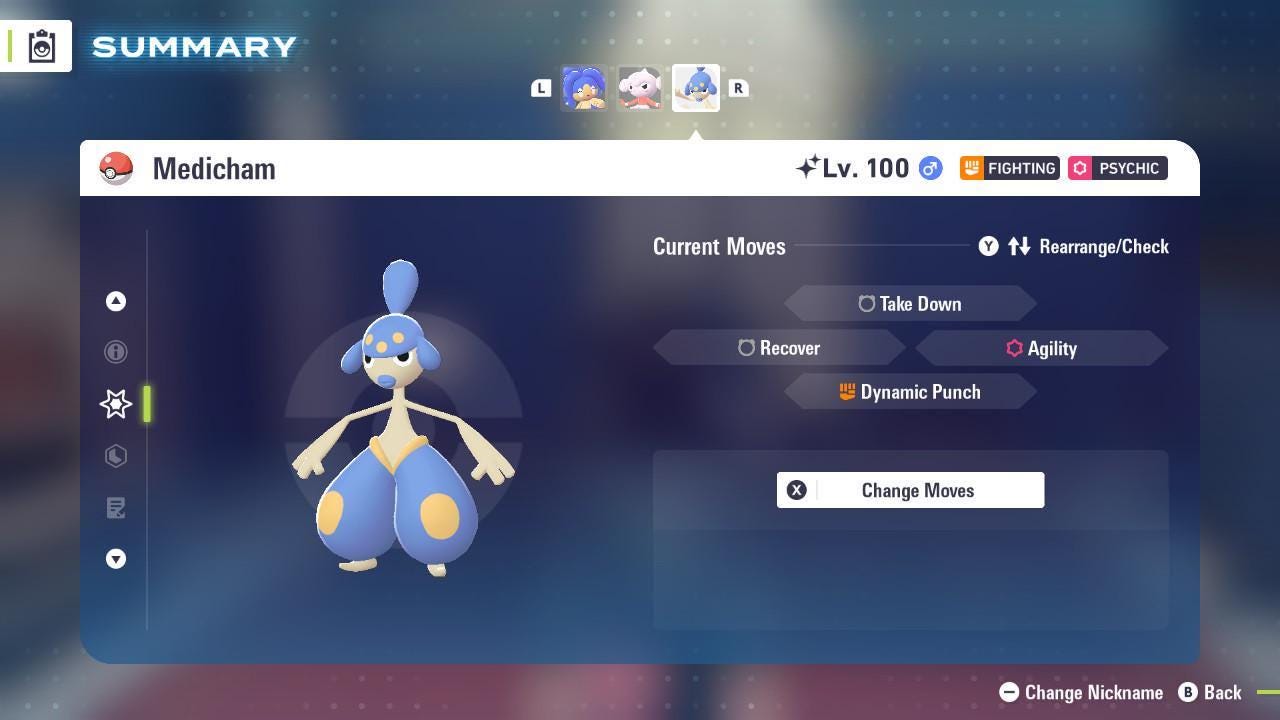 Foto de la carta Pokémon Shiny MEDICHAM Pokémon Legends ZA 6IV Listo para la batalla competitiva 3