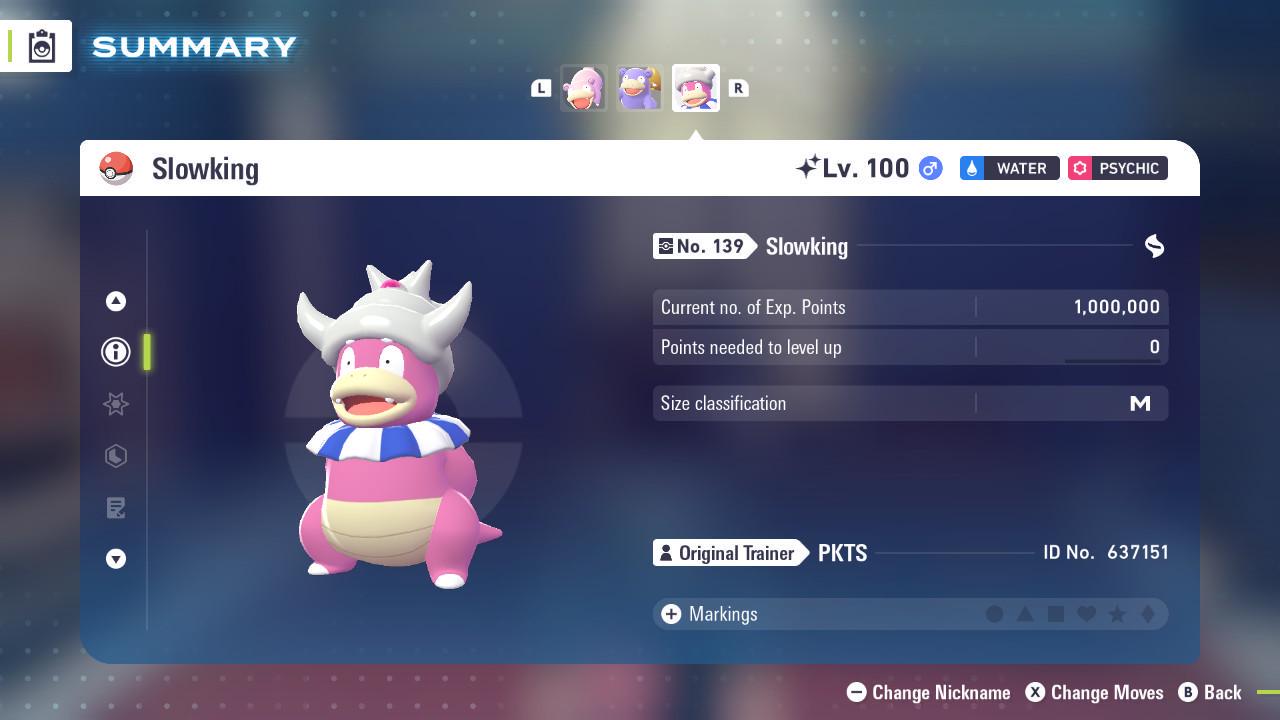 Foto de la carta Pokémon SLOWKING Variocolor Pokémon Leyendas ZA 6IV Competitivo Listo para la batalla 2