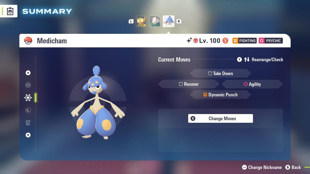 Shiny Alpha Medicham Pokémon Legends ZA 6IV Competitive Battle Ready Pokémon card photo 4